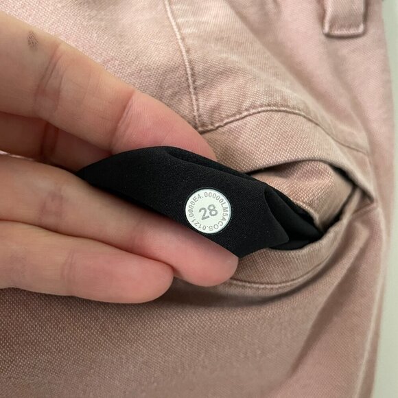 Lululemon 2021 Commission Pant Slim *Earth Dye Tapered Leg Chino Pants Brown 28 - Picture 9 of 9